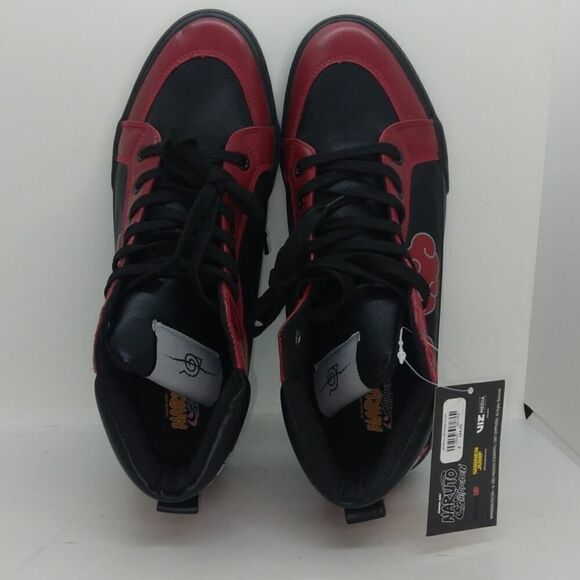 Shippuden Shonen Jump Naruto Mens NEW w/Tags Red & Black Sneakers - sz. 8 WOW! - Picture 4 of 7